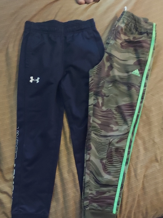 Under Armour Other - Under Armour Navy and ADIDAS Kids Athletic Joggers SIZE 7